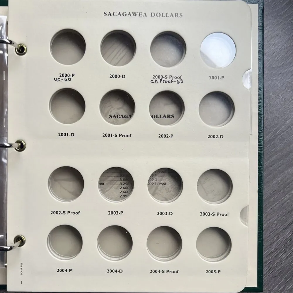 2000- Sacagawea Dollar Folder Littleton Coin Company Archival Quality